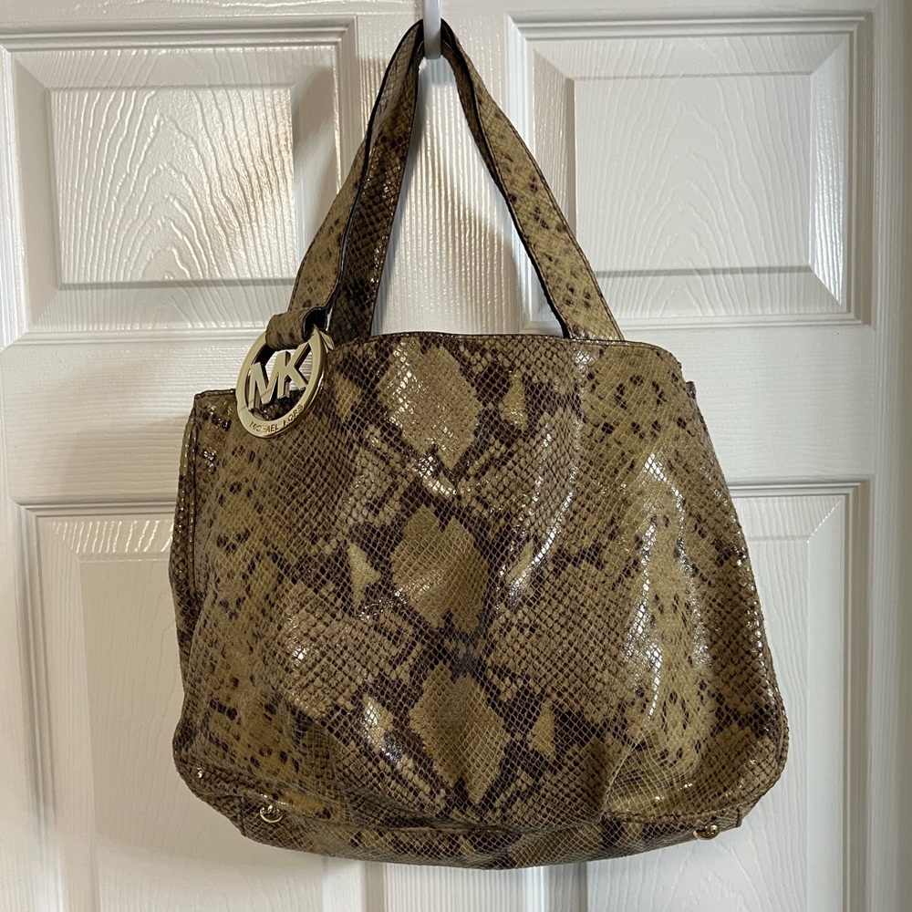 Michael Kors snakeskin bag